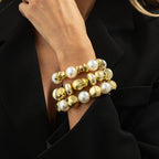 Irregular Resin Elastic Bracelet For Women