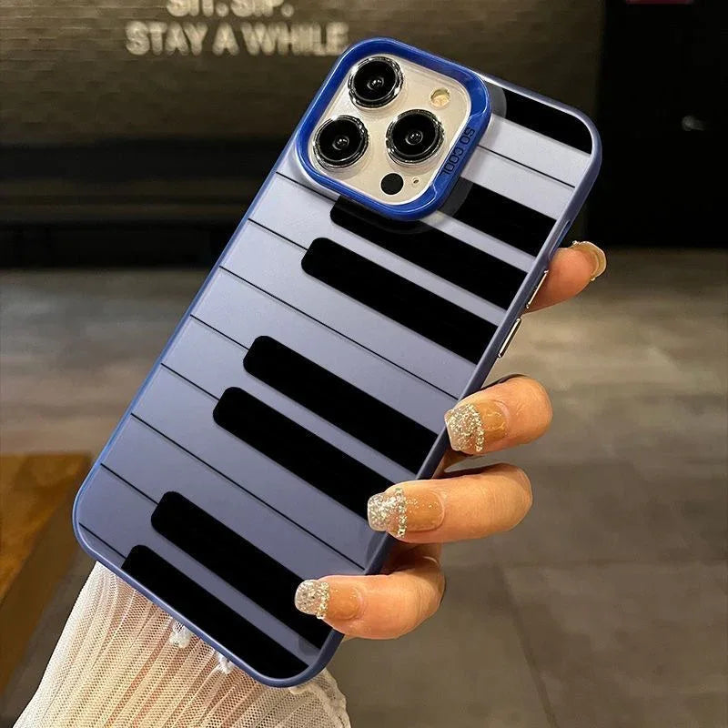 Black And White Piano Key-themed iPhone Case