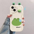 Funny Three-dimensional Frog Silicone iPhone Case - Viexta