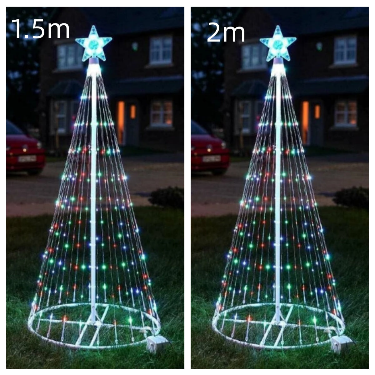 Multi Color LED Animated Outdoor Christmas Tree Lights