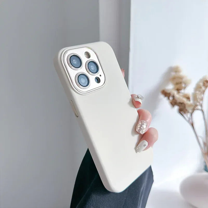 Metal Lens Protector Silicone IPhone case - Viexta