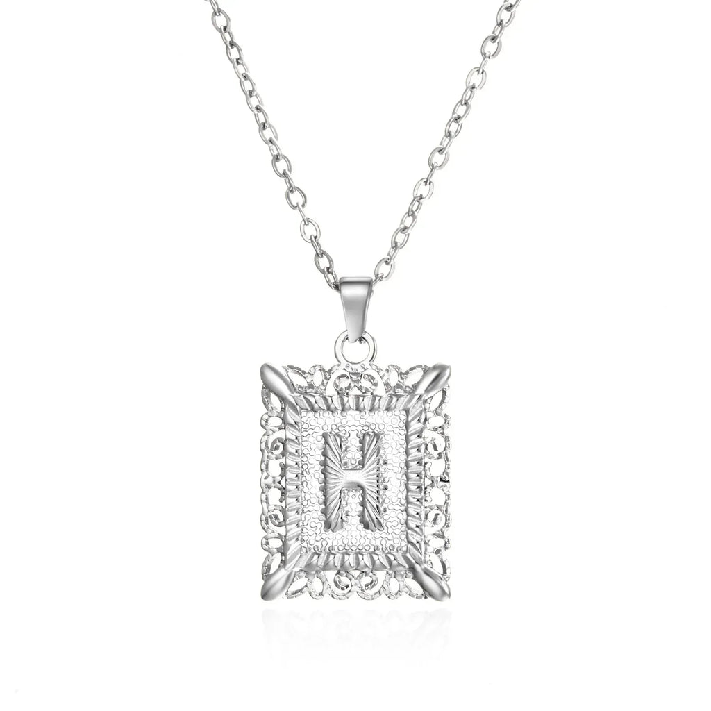 stainless-steel-initial-necklace - Viexta