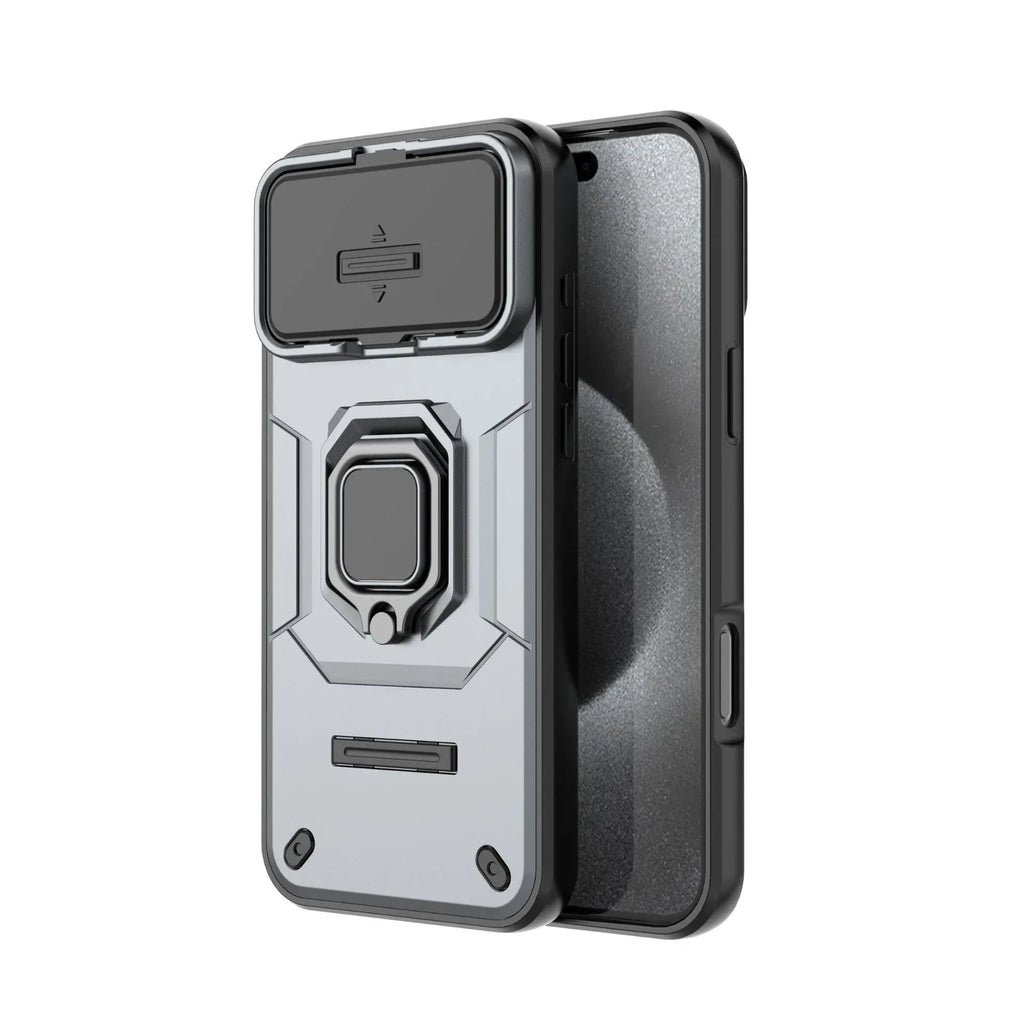 Battle Bear With Kickstand And Ring Holder iPhone case - Viexta