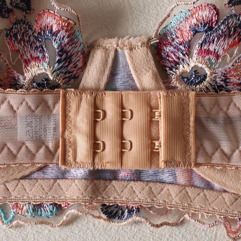 embroidery-see-through-adult-lady-like-woman-style-lingerie - Viexta