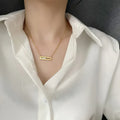 Flowing Pendant Zircon Clavicle Neckpiece - Viexta