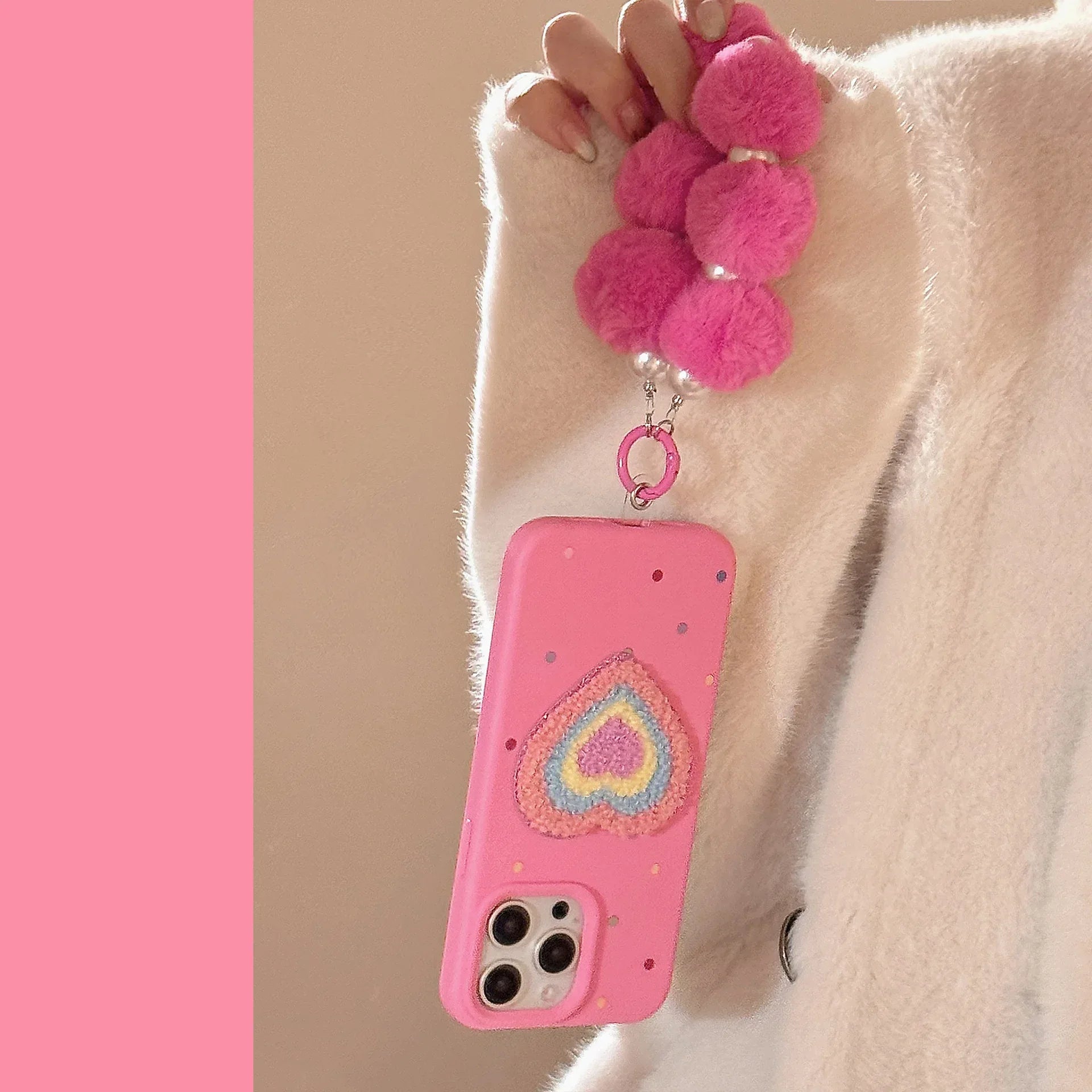 Colorful Heart Bracelet Soft Silicone iPhone Case - Viexta
