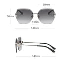 Irregular Diamond Rimmed Glasses - Viexta