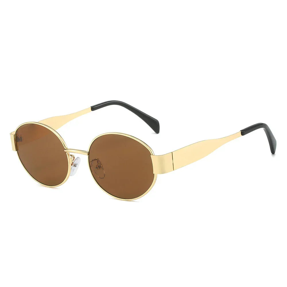 Fashion Retro Oval Sunglasses For Women - Viexta
