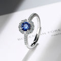 Zircon Blue Princess Ring - Viexta