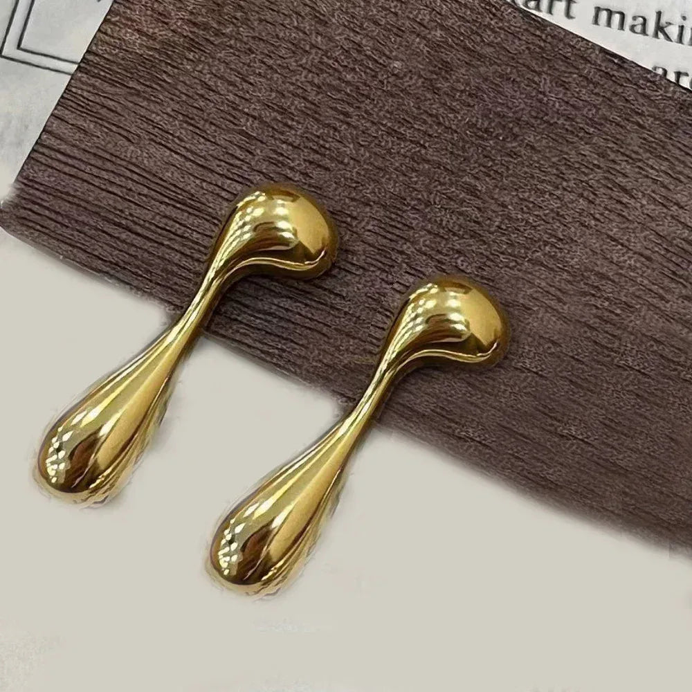 Musical Note Water Drop Ear Studs - Viexta