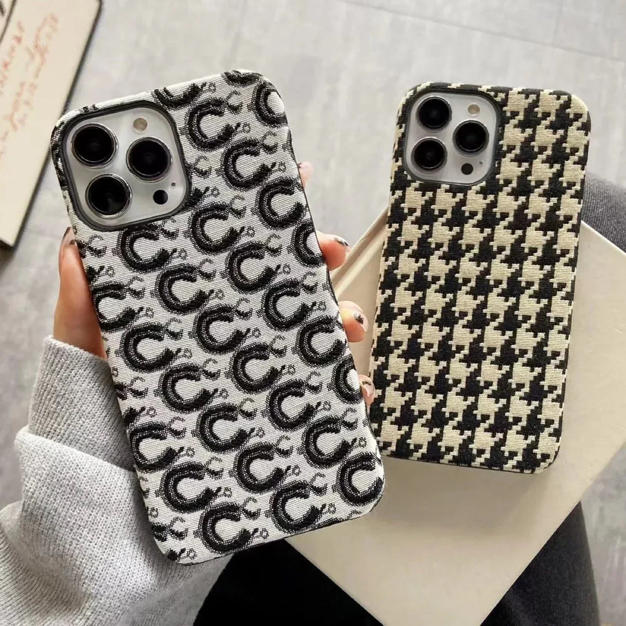 Velvet Half Package Hard Shell iPhone Case - Viexta