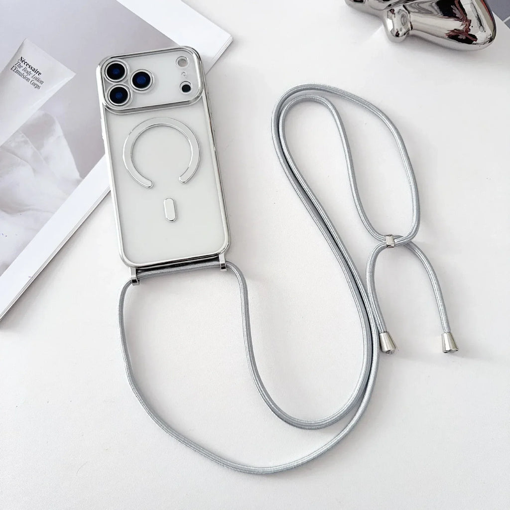 Magnetic Wireless Charging Lanyard iPhone Case - Viexta