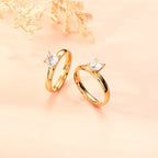 Stainless Steel 4mm Zirconium Ring - Viexta