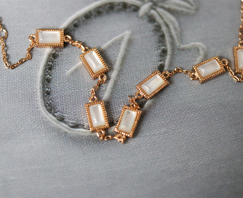 Sterling Silver Small Cube Sugar Bracelet For Women