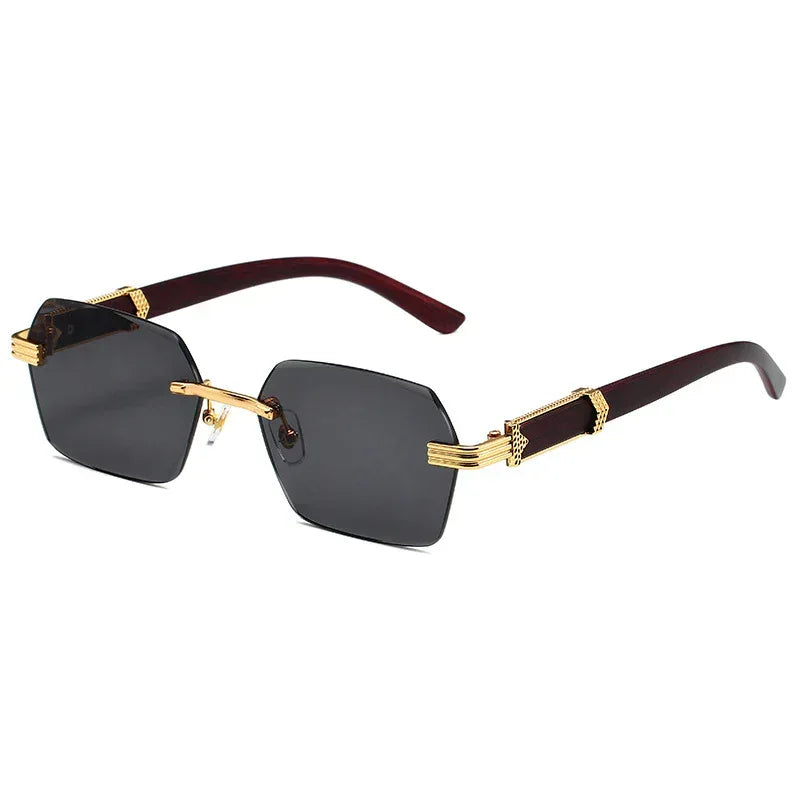 fashion-square-rimless-trimming-glasses - Viexta