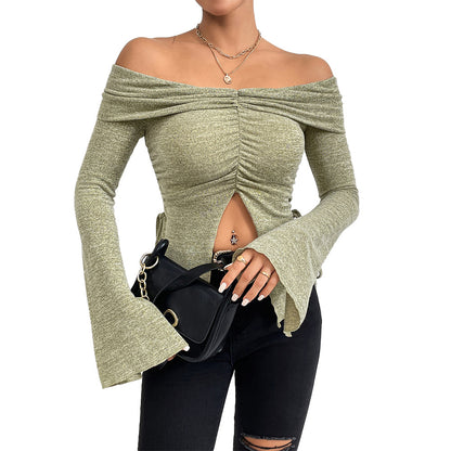 Women's Knitted T-shirt Fashion Tops