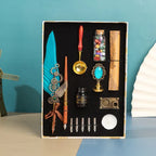 Vintage Feather pen & mirror gift hamper - Viexta