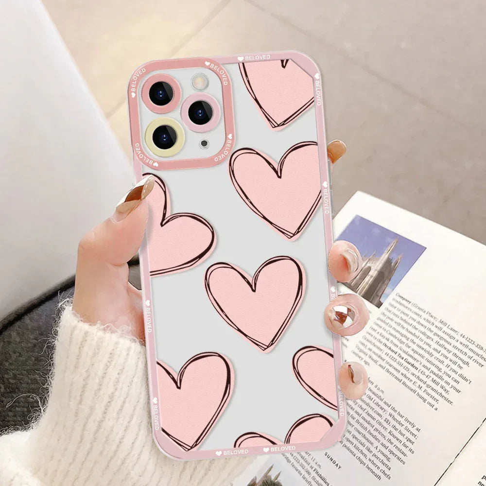 Flower All-inclusive Silicone Transparent iPhone Case - Viexta