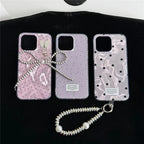 elegant-purple-polka-dot-bow-iphone-case - Viexta