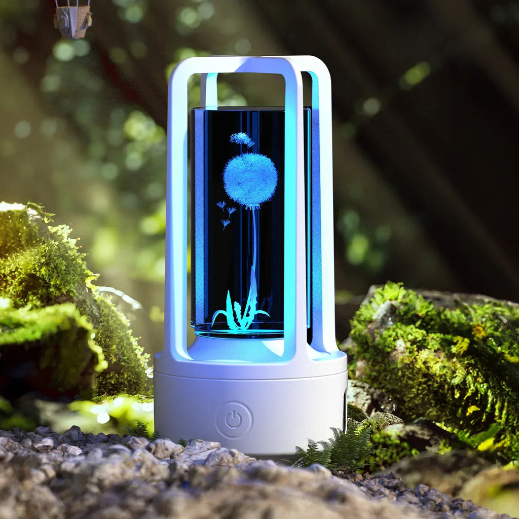 Creative 2 In 1 Audio Acrylic Crystal Lamp - Viexta