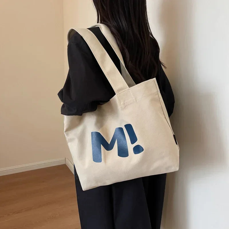 letter-printed-canvas-totes-bags - Viexta