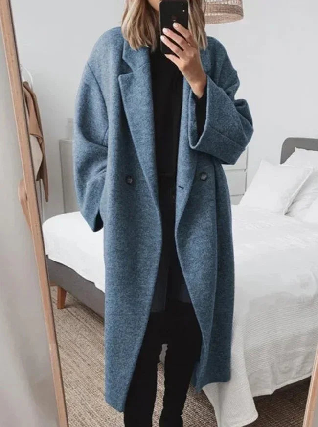 womens-multi-color-multi-size-woolen-trench-coat-coat - Viexta