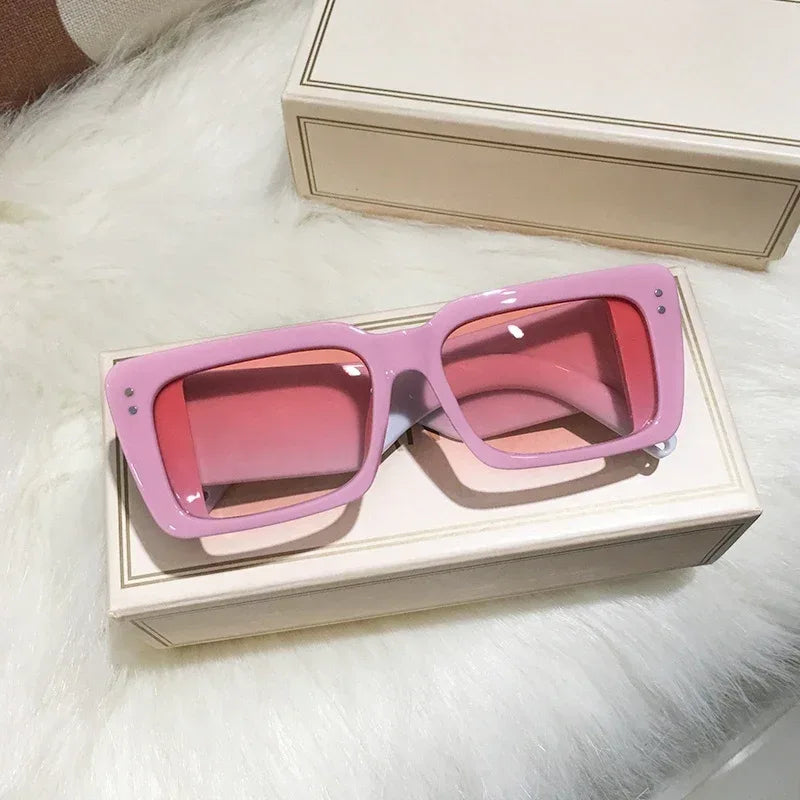 Rectangular Frame Sunglasses - Viexta