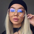 Women's Fashion Lens Sunglasses Gradient Color - Viexta