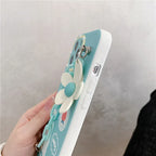 Mint Green Flower Chain iPhone case - Viexta