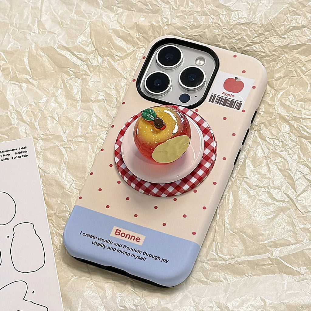 3D Luminous Magnetic Suction Stand iPhone Case - Viexta