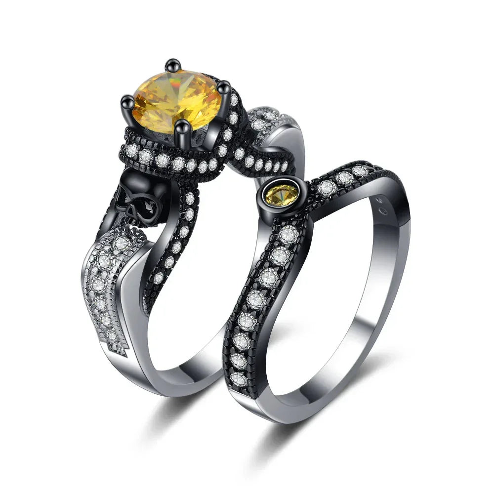 couple-personalized-retro-style-ring - Viexta