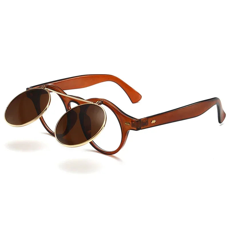 Women's Plastic Retro Flip Sunglasses - Viexta