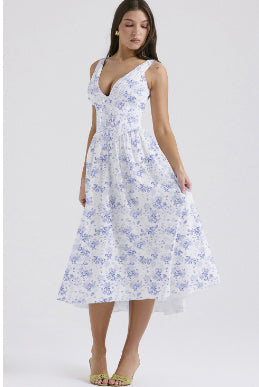 V-neck A-line Dresses With Pockets