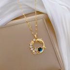 Dream Planet Stainless Steel Blue Butterfly Necklace - Viexta