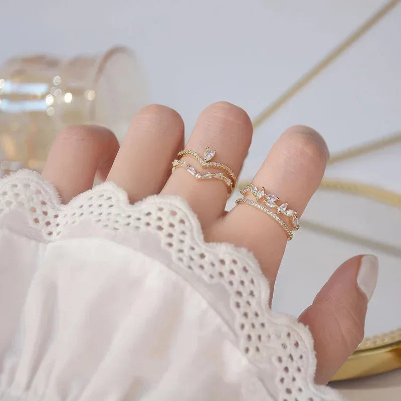 2piece Princess Vintage Niche Ring - Viexta