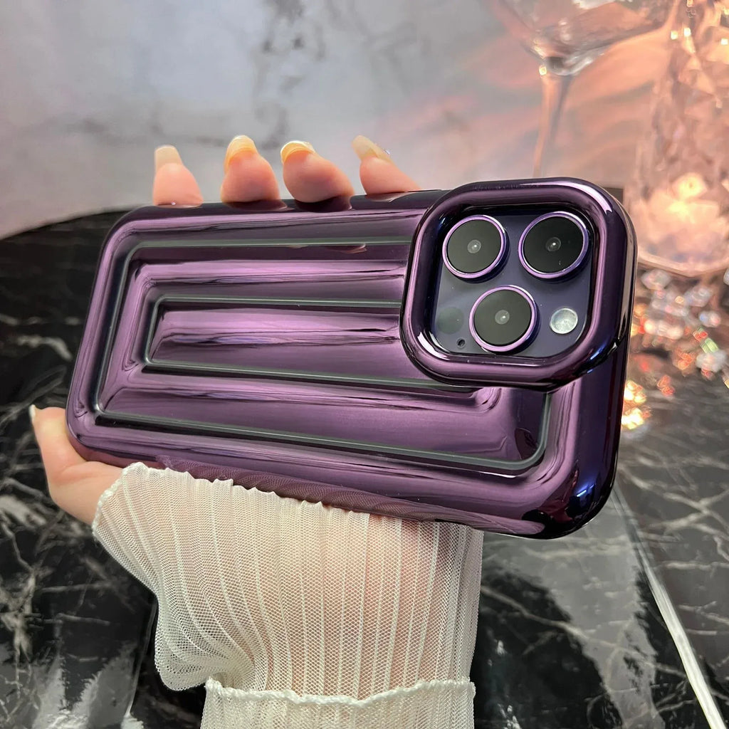 electroplated-stripe-iphone-case - Viexta