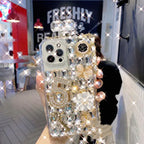 Luxury Rhinestone Diagonal Span iPhone Case - Viexta