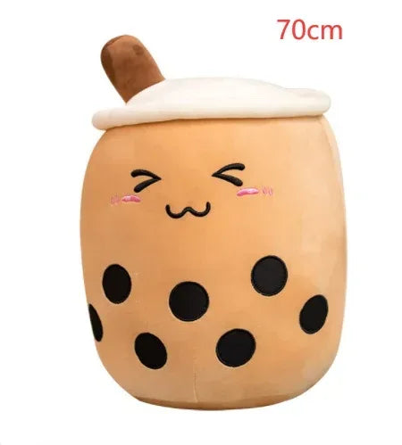 Fruit Drink Plush Stuffed Strawberry Boba Tea Cup Toy - Viexta