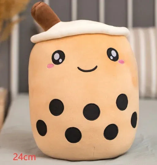 Fruit Drink Plush Stuffed Strawberry Boba Tea Cup Toy - Viexta