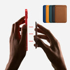 Magsafe Magnetic Luxury Leather Card Holder for IPHONE - Viexta