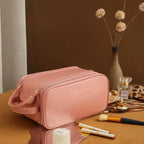 Three-layer Double Zipper U-shaped Cosmetic Bag - Viexta