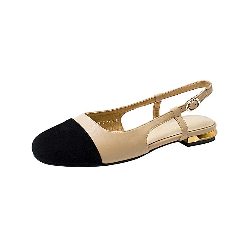Women's One-strap Color Flat - Viexta