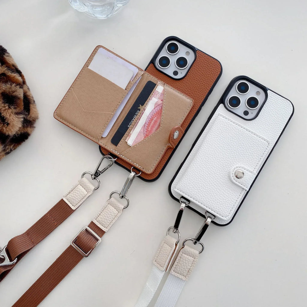 Card Holder Card Lanyard iPhone Case - Viexta