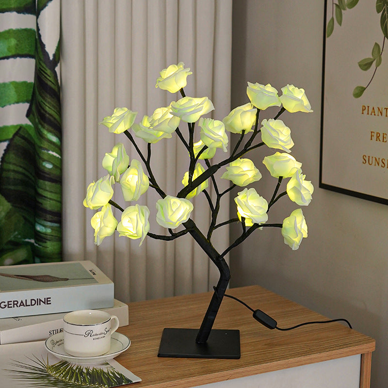 Rose Tree Lamp Decoration