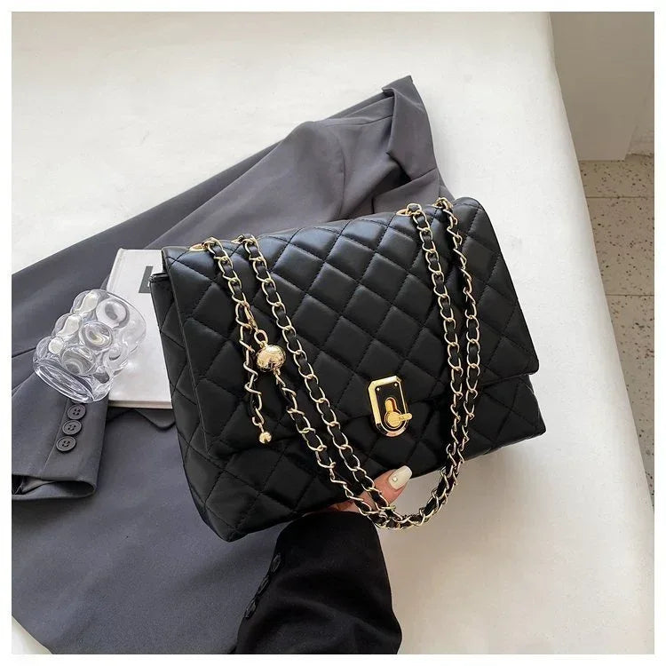 Women's Popular Diamond Embroidery Thread Large Capacity Shoulder Bag - Viexta