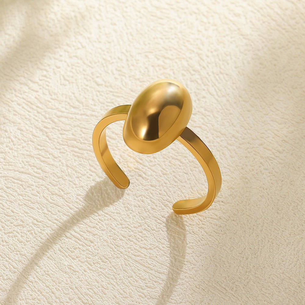 Stainless Steel Pearl Ring