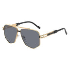 Luxury Fashion Metal Sun-Protective Sunglasses - Viexta