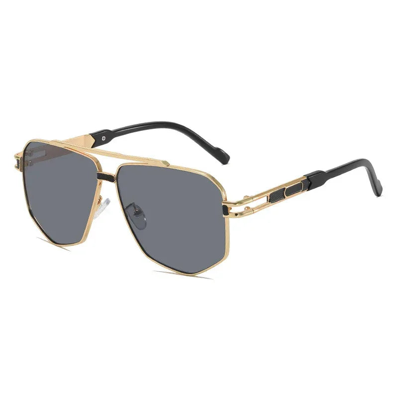 Luxury Fashion Metal Sun-Protective Sunglasses - Viexta