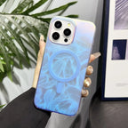 Laser Gradient Drop-resistant Frosted Magnetic iPhone Case - Viexta