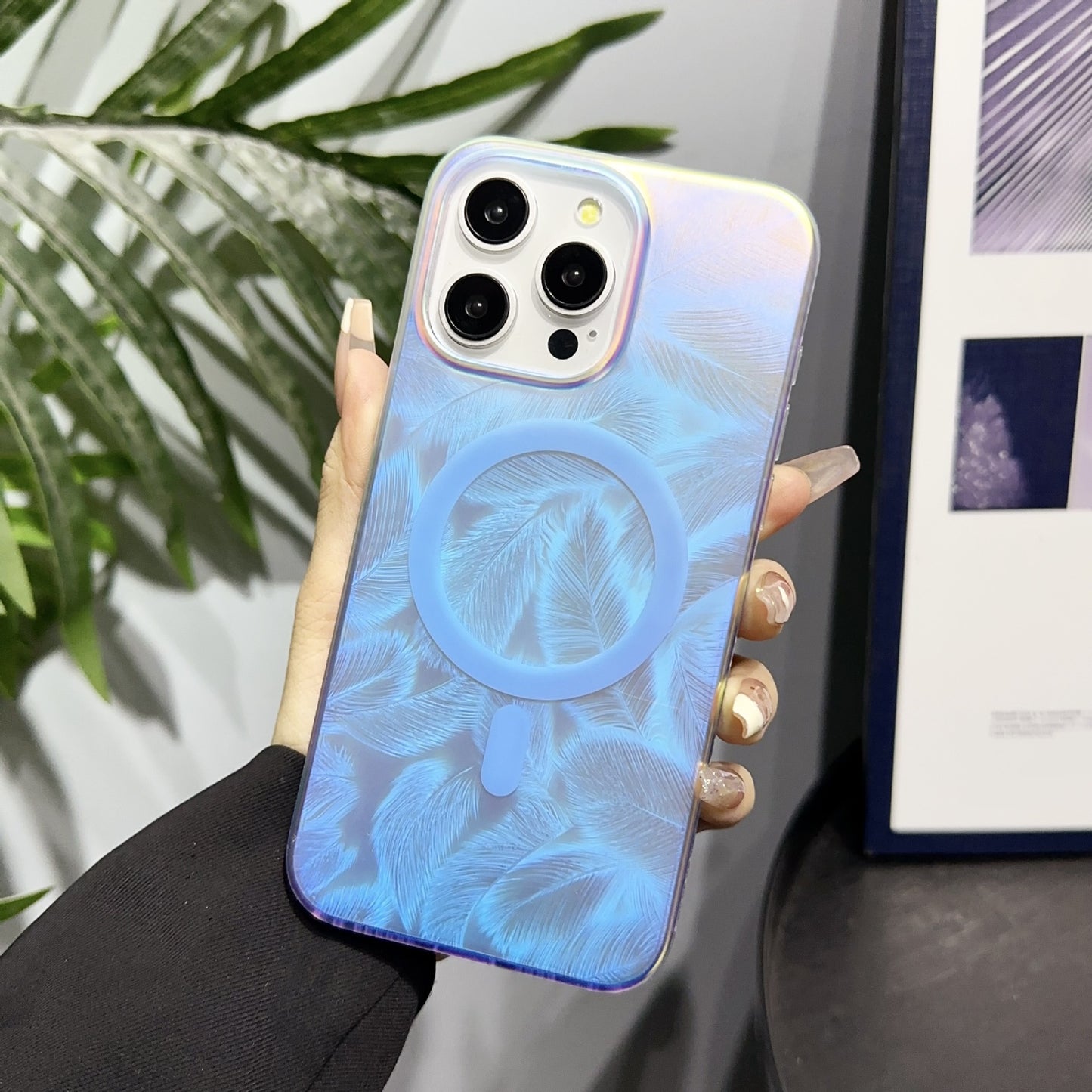 Laser Gradient Drop-resistant Frosted Magnetic iPhone Case